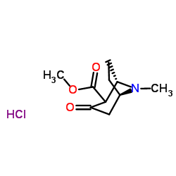 2-甲氧羰基-3-托品酮 盐酸盐结构式