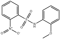 N-(2-甲氧基苯基)-2-硝基苯磺酰胺结构式