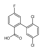 2-(2,5-dichlorophenyl)-4-fluorobenzoic acid结构式
