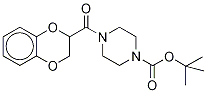 4-Boc-1-(1,4-benzodioxan-2-ylcarbonyl)piperazine-d8 Structure