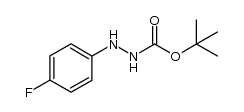 Hydrazinecarboxylic acid, 2-(4-fluorophenyl)-, 1,1-dimethylethyl ester结构式