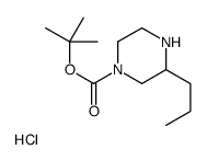tert-butyl 3-propylpiperazine-1-carboxylate,hydrochloride Structure