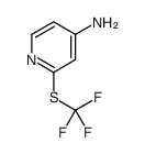 2-[(Trifluoromethyl)sulfanyl]-4-pyridinamine结构式