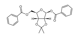 1,5-DI-O-BENZOYL-2,3-O-ISOPROPYLIDENE-BETA-D-RIBOFURANOSE Structure