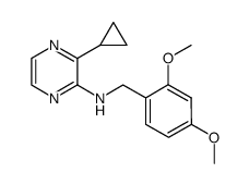 3-cyclopropyl-N-(2,4-dimethoxybenzyl)pyrazin-2-amine Structure