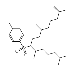 1-methyl-4-((2,6,10,14-tetramethylpentadec-14-en-7-yl)sulfonyl)benzene Structure