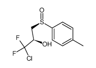 (R)-1-Chloro-1,1-difluoro-3-((R)-toluene-4-sulfinyl)-propan-2-ol Structure