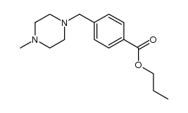 4-(4-methyl-piperazin-1-methyl)-benzoic acid propyl ester结构式