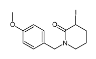 3-IODO-1-(4-METHOXYBENZYL)PIPERIDIN-2-ONE结构式