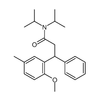 N,N-二异丙胺-3-(2-甲氧基-5-甲基苯基)-3-苯丙胺结构式