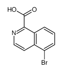 5-Bromo-1-isoquinolinecarboxylic acid Structure