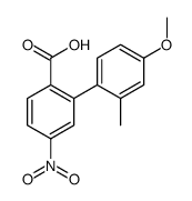 2-(4-methoxy-2-methylphenyl)-4-nitrobenzoic acid结构式