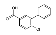4-chloro-3-(2-methylphenyl)benzoic acid Structure