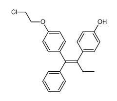 (E/Z)-1-[4-(2-Chloroethoxy)phenyl]-2-(4-hydroxyphenyl)-1-phenyl-1-butene结构式