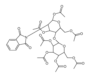 2-PHTHALIMIDOLACTOSAMINE, HEPTAACETATE (MIXTURE OF ISOMERS) Structure