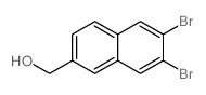 (6,7-二溴萘-2-基)甲醇结构式