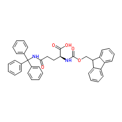 Fmoc-N-三苯甲基-L-谷氨酰胺结构式