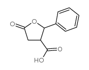 四氢-5-氧代-2-苯基呋喃-3-羧酸结构式