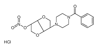 [(3S,3aR,6S,6aS)-3-(4-benzoylpiperazin-1-yl)-2,3,3a,5,6,6a-hexahydrofuro[3,2-b]furan-6-yl] nitrate,hydrochloride Structure