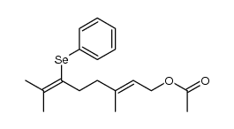 6-phenylseleno geranyl acetate Structure