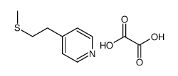 4-(2-methylsulfanylethyl)pyridine,oxalic acid Structure