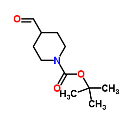 1-Boc-piperidine-4-carboxaldehyde structure
