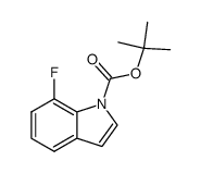 tert-butyl 7-fluoro-1H-indole-1-carboxylate结构式