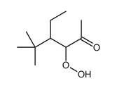 4-ethyl-3-hydroperoxy-5,5-dimethylhexan-2-one Structure