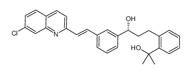 (R)-a-[3-[2-(7-chloro-2-quinolinyl)ethenyl]phenyl]-2-(1-hydroxy-1-methylethyl)-Benzenepropanol Structure