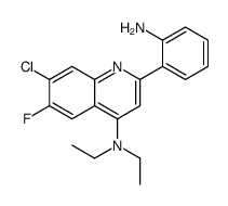 2-(2-aminophenyl)-7-chloro-N,N-diethyl-6-fluoroquinolin-4-amine Structure
