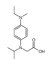 2-[4-[ethyl(methyl)amino]-N-propan-2-ylanilino]acetic acid Structure