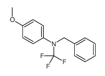 N-benzyl-4-methoxy-N-(trifluoromethyl)aniline Structure