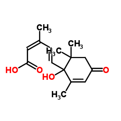 (±)-Abscisic acid structure
