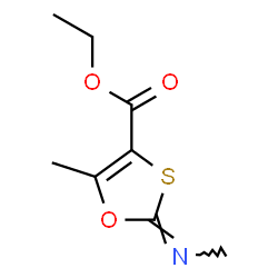 1,3-Oxathiole-4-carboxylicacid,5-methyl-2-(methylimino)-,ethylester(9CI)结构式