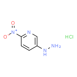 5-肼基-2-硝基吡啶盐酸盐结构式