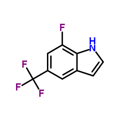 7-Fluoro-5-(trifluoromethyl)-1H-indole Structure