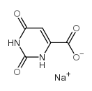 sodium 1,2,3,6-tetrahydro-2,6-dioxopyrimidine-4-carboxylate Structure