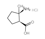 cis-2-amino-2-methylcyclopentanecarboxylic acid hydrochloride Structure