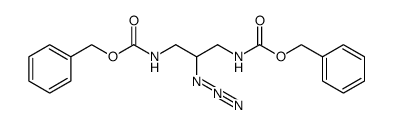 [2-azido-3-(benzyloxycarbonylamino)propyl]carbamic acid benzyl ester结构式