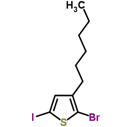 2-溴-3-己基-5-碘噻吩结构式