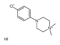 4-(4,4-dimethylpiperazin-4-ium-1-yl)phenol,iodide结构式