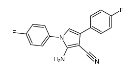 1,4-bis(4-fluorophenyl)-2-amino-3-cyanopyrrole结构式
