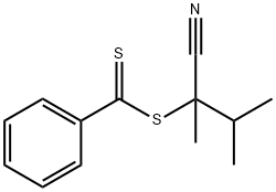 2-氰基-3-甲基-2-丁基苯并二硫代酯结构式