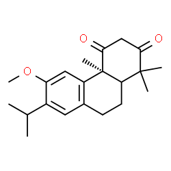 (5ξ)-13-Isopropyl-12-methoxypodocarpa-8,11,13-triene-1,3-dione Structure
