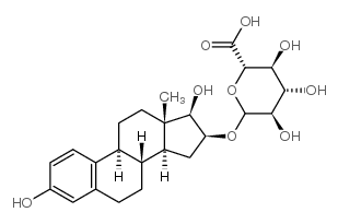 雌三醇-16beta-D-葡糖苷酸结构式