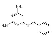 4-benzylsulfanylpyridine-2,6-diamine结构式
