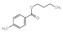 Benzoic acid,4-methyl-, butyl ester结构式