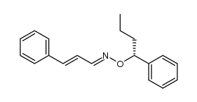 (E)-(R)-O-(1-phenylbutyl)cinnamaldehyde oxime Structure