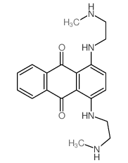 1,4-bis(2-methylaminoethylamino)anthracene-9,10-dione结构式