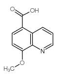 8-甲氧基-喹啉-5-甲酸结构式